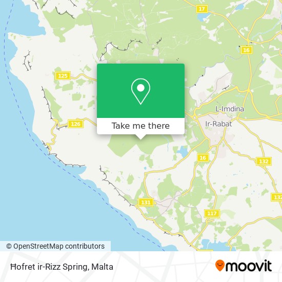 Ħofret ir-Rizz Spring map