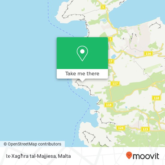 Ix-Xagħra tal-Majjiesa map