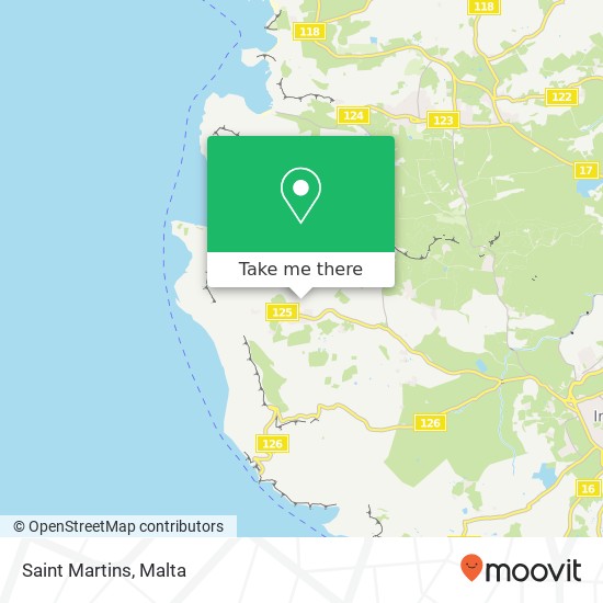 Saint Martins map