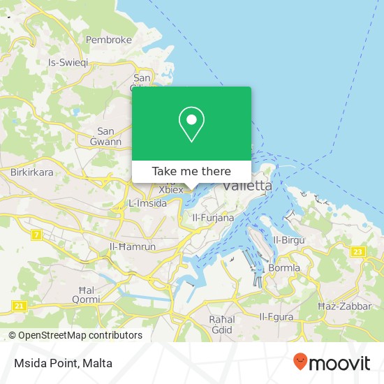 Msida Point map