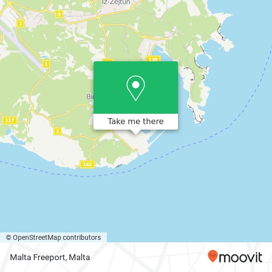 Malta Freeport map