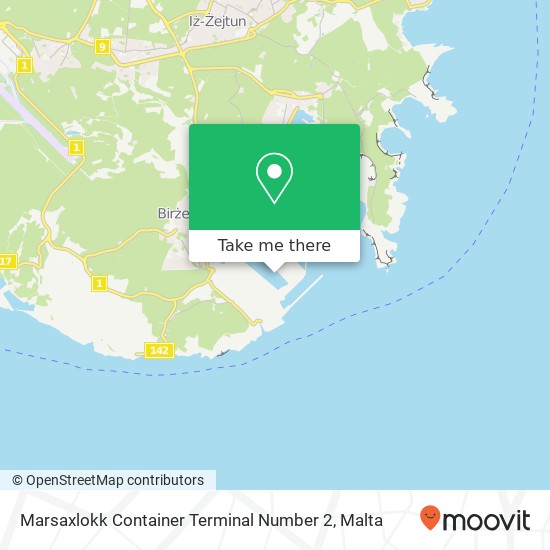 Marsaxlokk Container Terminal Number 2 map