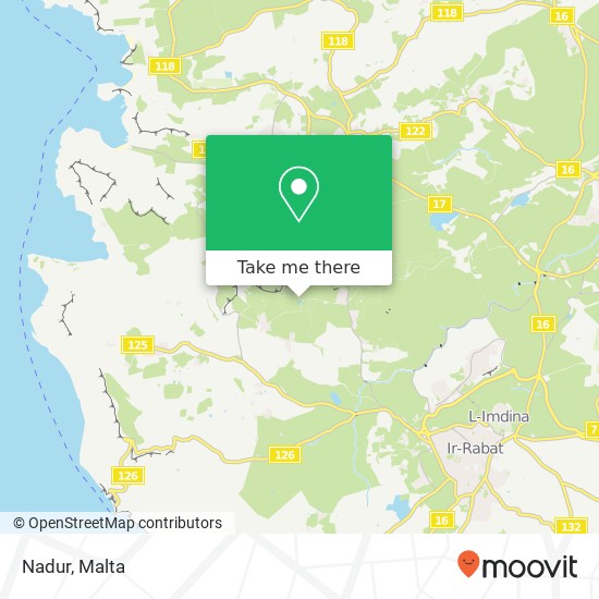 Nadur map