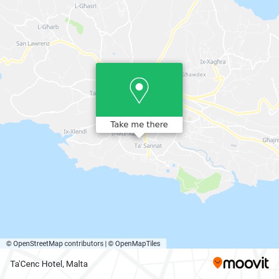 Ta'Cenc Hotel map