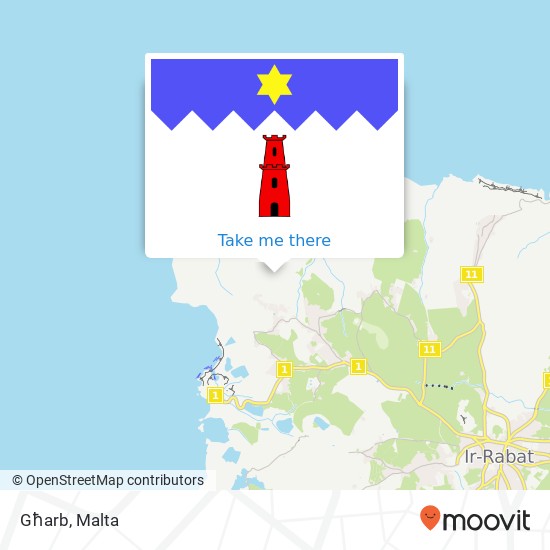 Għarb map