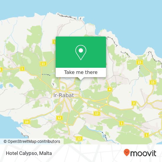 Hotel Calypso map