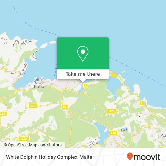 White Dolphin Holiday Complex map