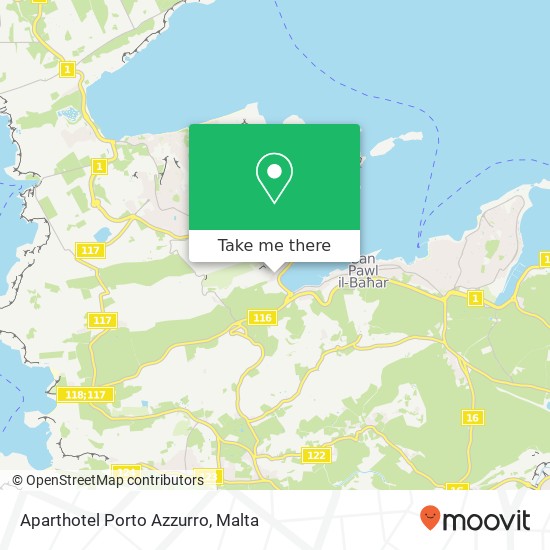 Aparthotel Porto Azzurro map