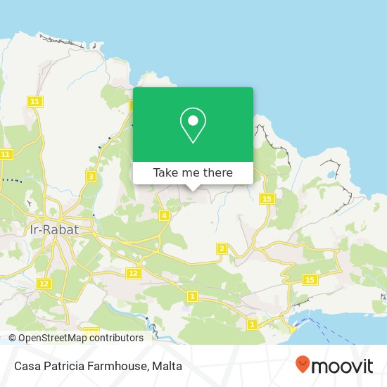 Casa Patricia Farmhouse map