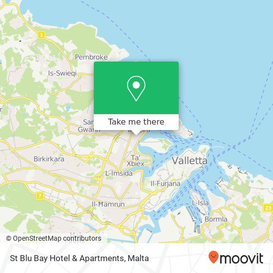 St Blu Bay Hotel & Apartments map