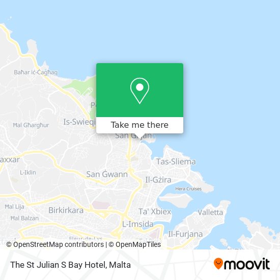 The St Julian S Bay Hotel map