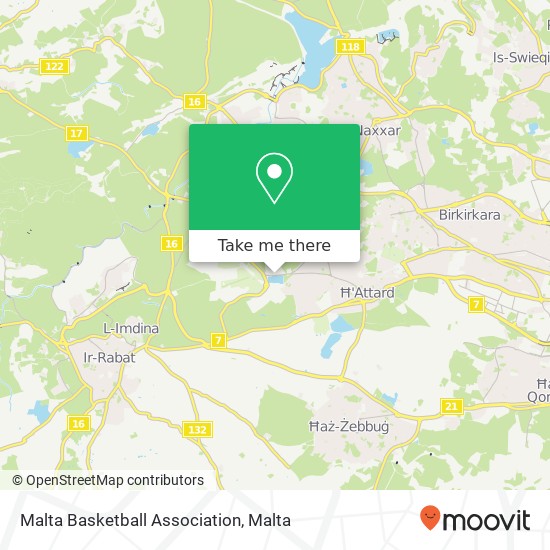 Malta Basketball Association map