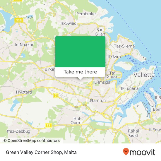 Green Valley Corner Shop map