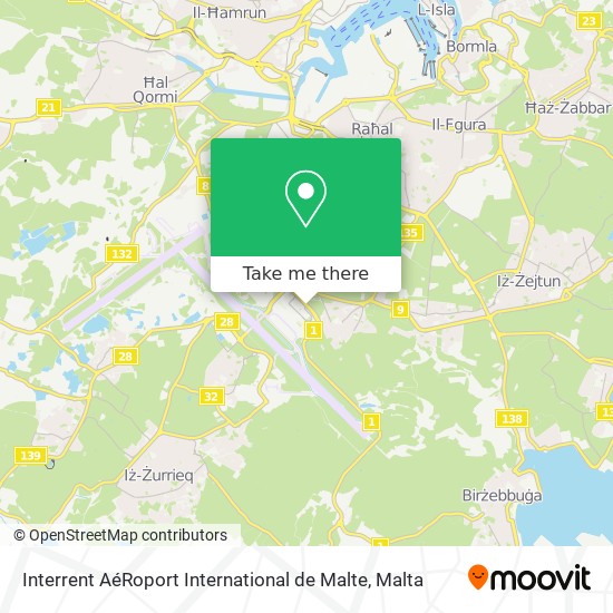 Interrent AéRoport International de Malte map