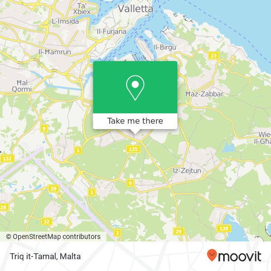 Triq it-Tamal map