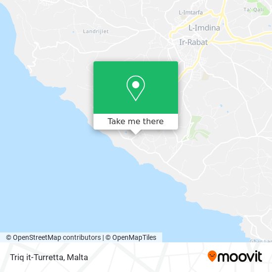 Triq it-Turretta map