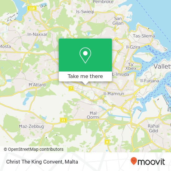 Christ The King Convent map