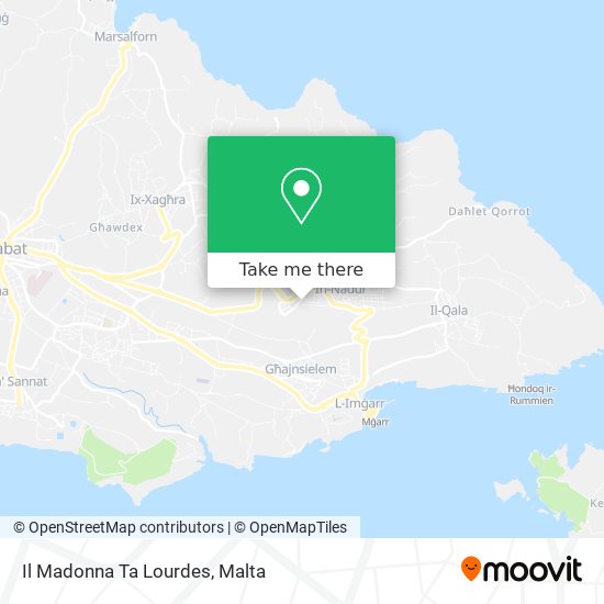 Il Madonna Ta Lourdes map