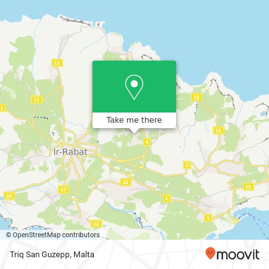 Triq San Guzepp map