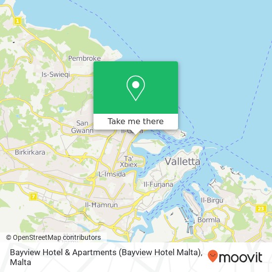 Bayview Hotel & Apartments (Bayview Hotel Malta) map