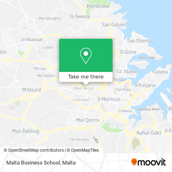 Malta Business School map