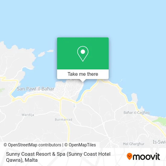 Sunny Coast Resort & Spa (Sunny Coast Hotel Qawra) map