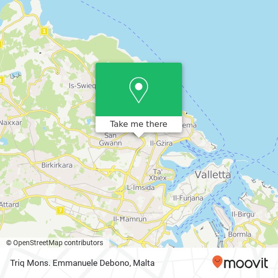 Triq Mons. Emmanuele Debono map