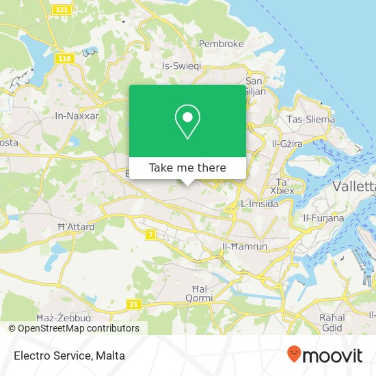 Electro Service map