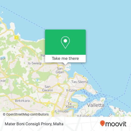 Mater Boni Consigli Priory map