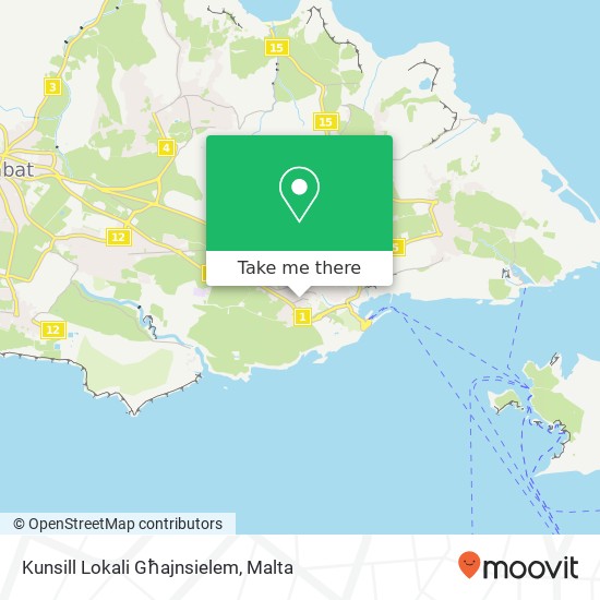 Kunsill Lokali Għajnsielem map