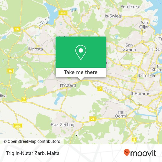 Triq in-Nutar Zarb map