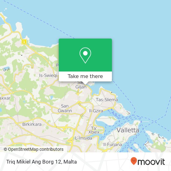 Triq Mikiel Ang Borg 12 map