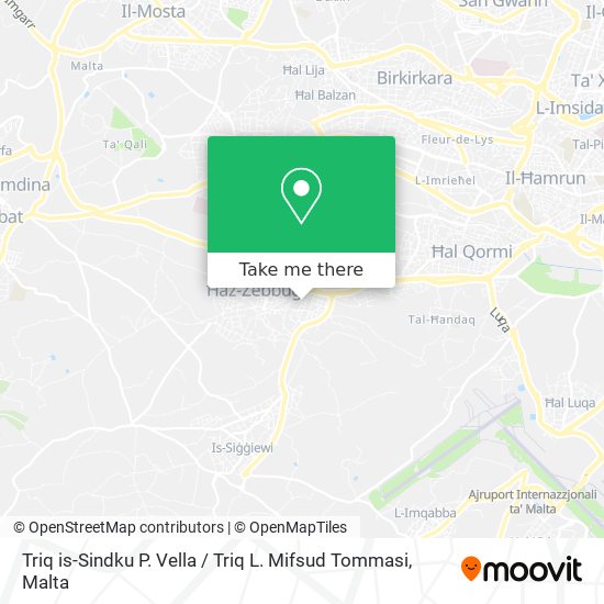 Triq is-Sindku P. Vella / Triq L. Mifsud Tommasi map