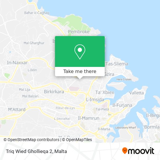 Triq Wied Ghollieqa 2 map