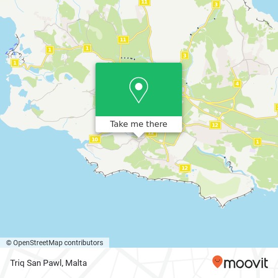 Triq San Pawl map