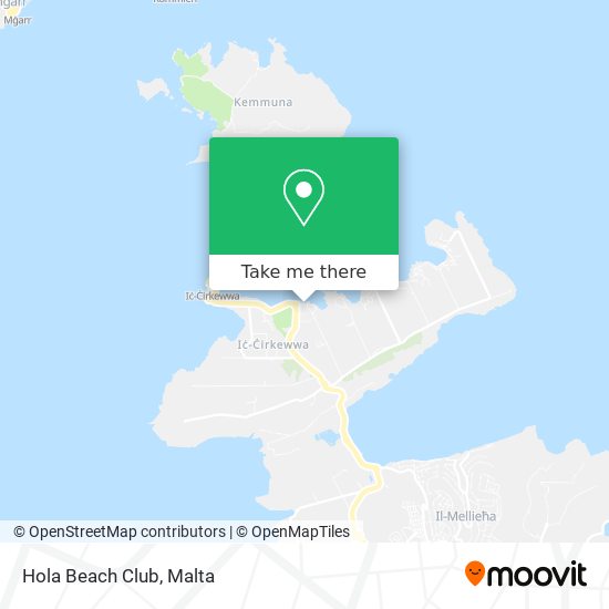 Hola Beach Club map