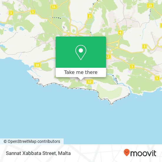 Sannat Xabbata Street map