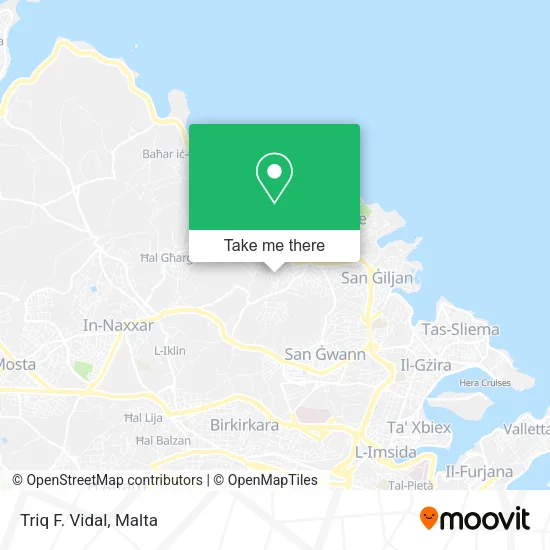 Triq F. Vidal map