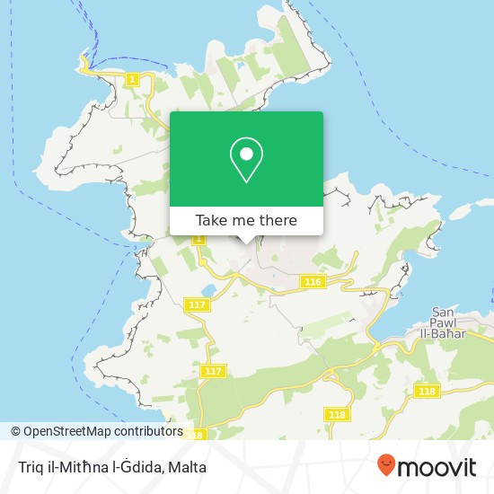 Triq il-Mitħna l-Ġdida map