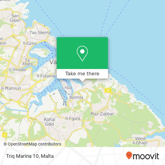 Triq Marina 10 map