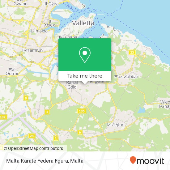 Malta Karate Federa Fgura map