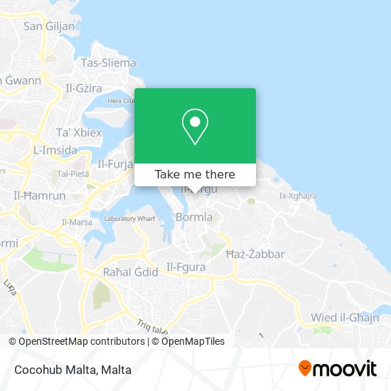 Cocohub Malta map
