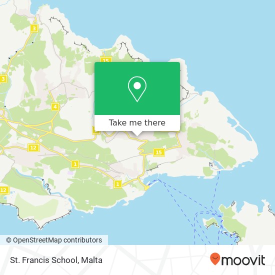 St. Francis School map