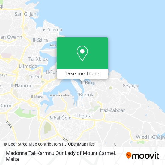 Madonna Tal-Karmnu Our Lady of Mount Carmel map
