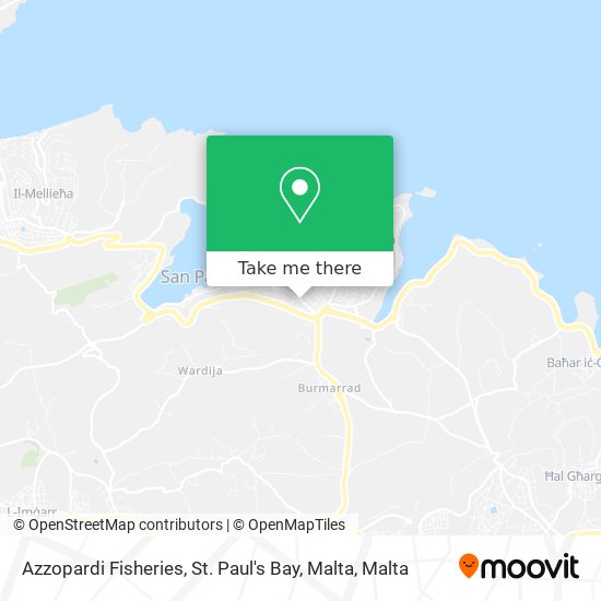 Azzopardi Fisheries, St. Paul's Bay, Malta map