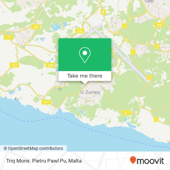 Triq Mons. Pietru Pawl Pu map