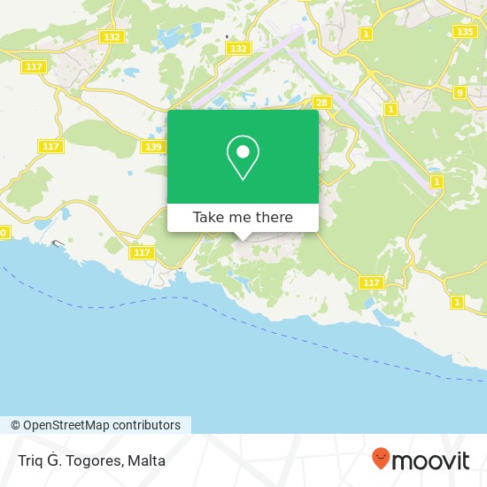 Triq Ġ. Togores map