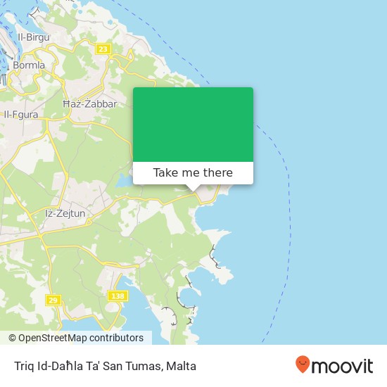 Triq Id-Daħla Ta' San Tumas map