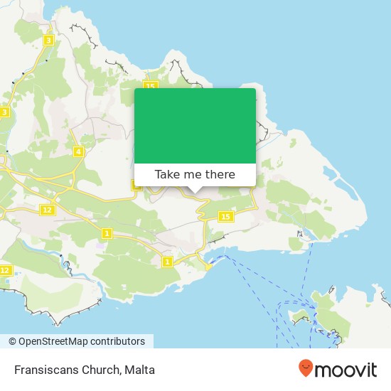 Fransiscans Church map