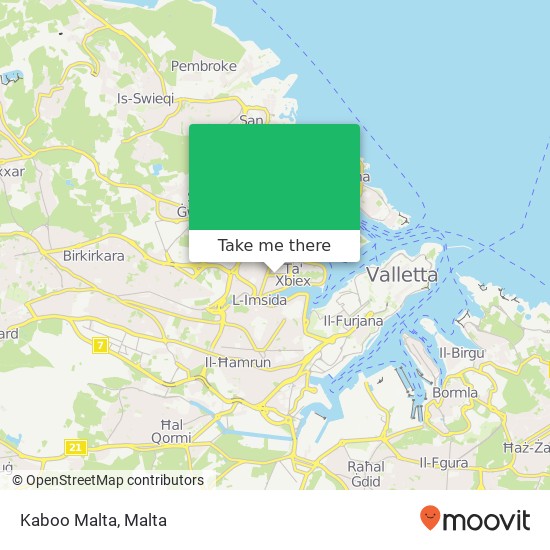 Kaboo Malta map